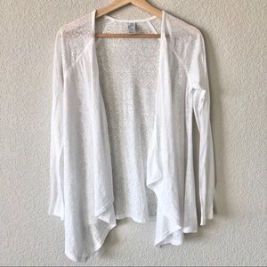 Prana white cardigan